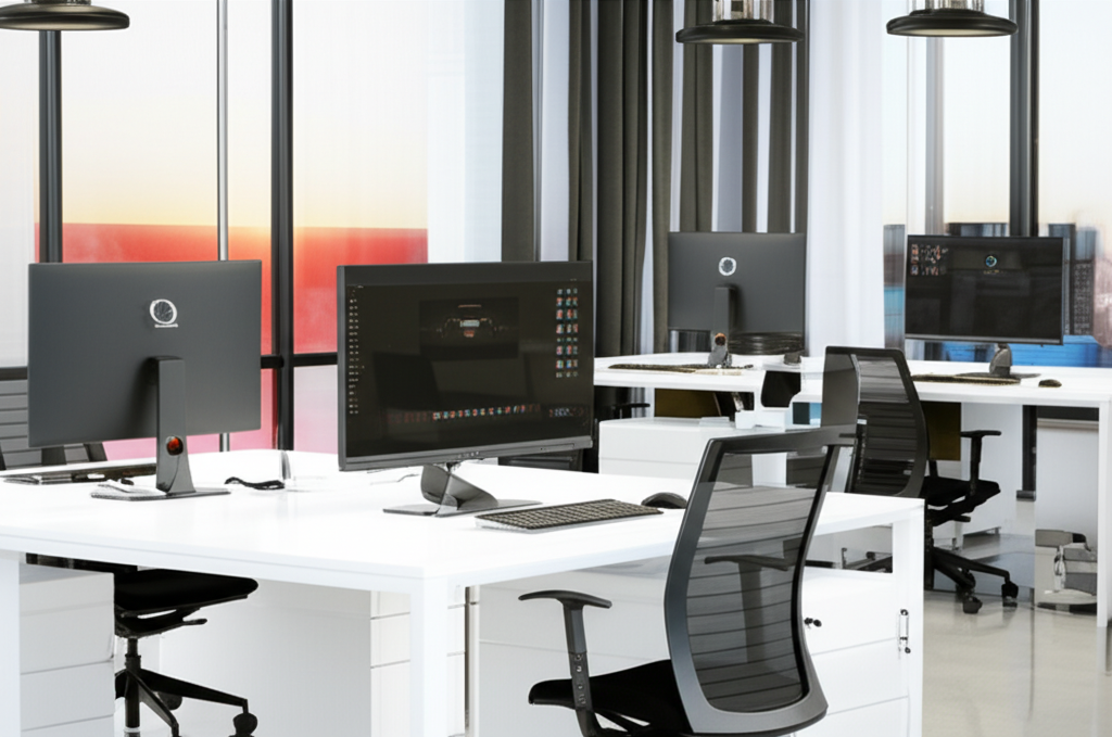 Professional small business office environment